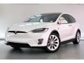 2017 Pearl White Multi-Coat Tesla Model X 75D  photo #12