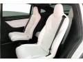 2017 Tesla Model X White Interior Rear Seat Photo