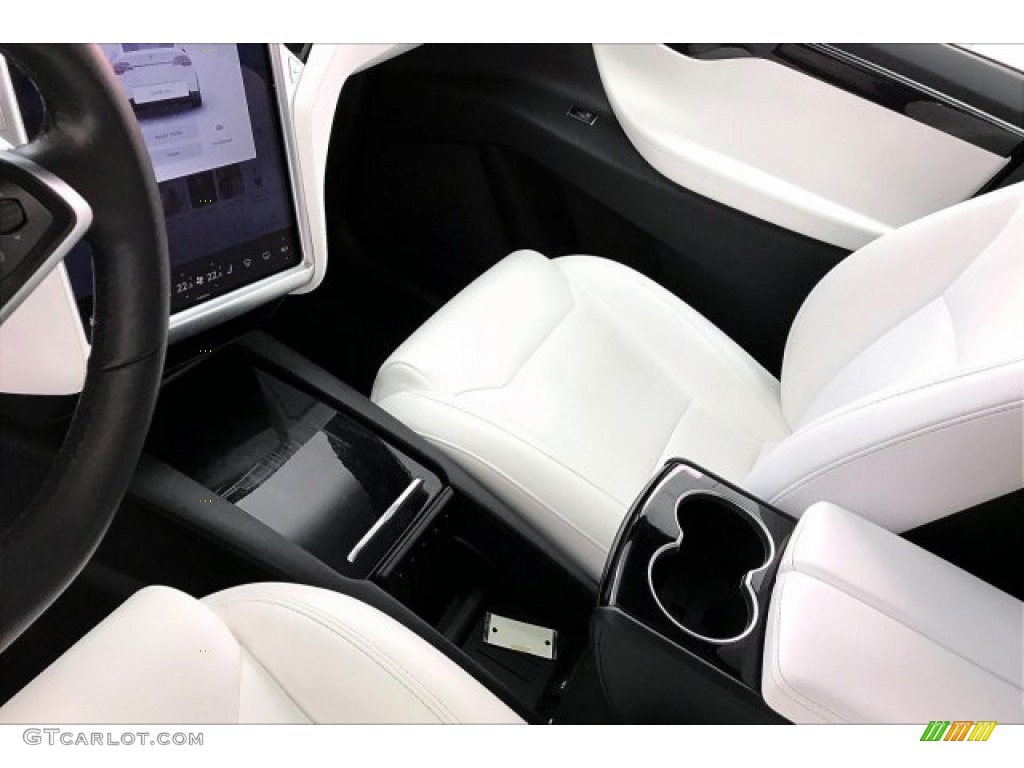 2017 Model X 75D - Pearl White Multi-Coat / White photo #23