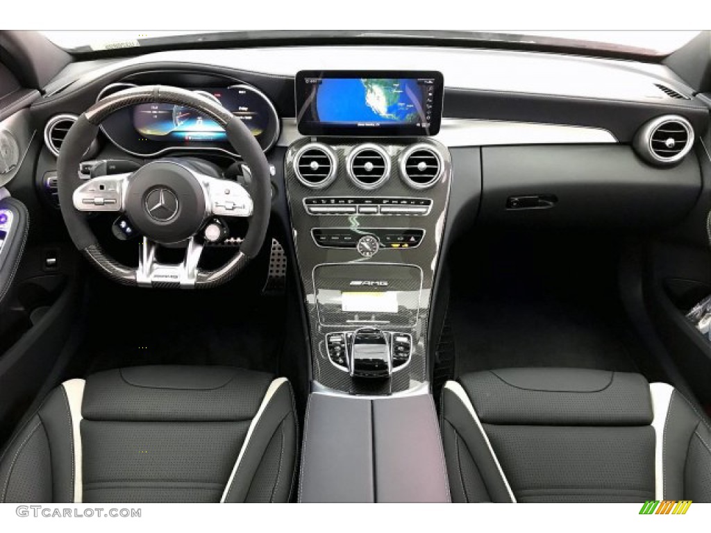 2020 Mercedes-Benz C AMG 63 S Sedan Black Dashboard Photo #136784059