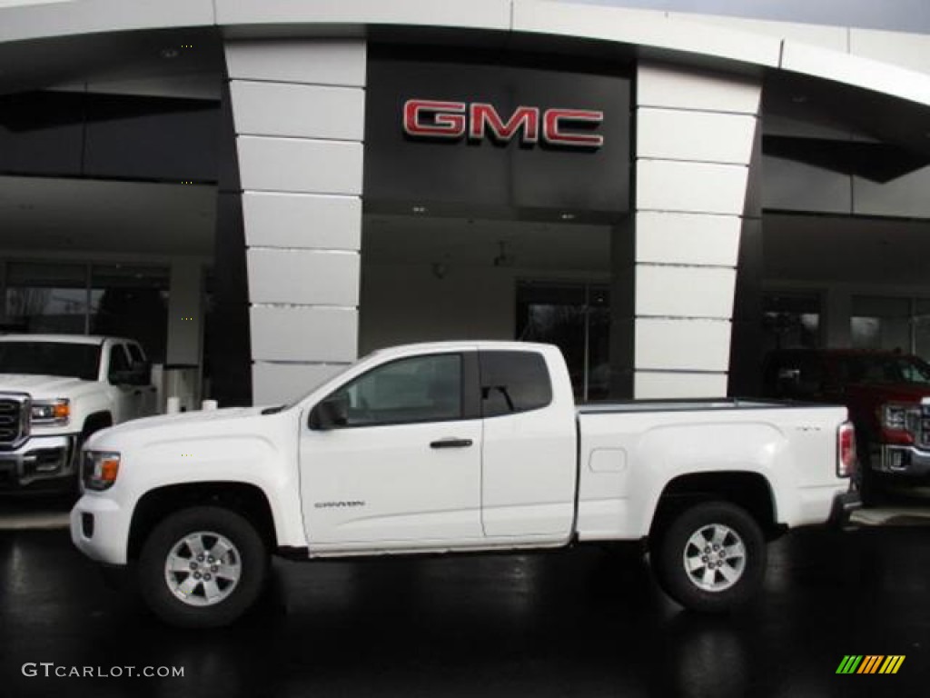 Summit White 2020 GMC Canyon Extended Cab 4WD Exterior Photo #136786552