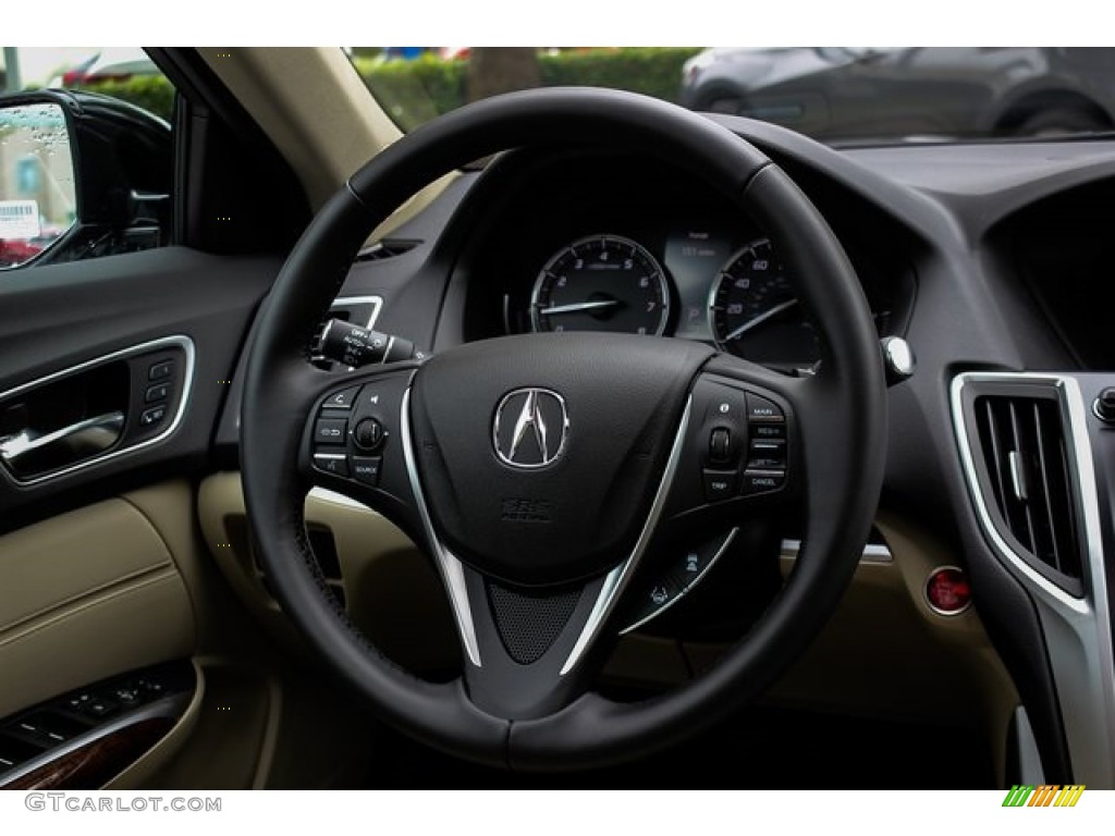 2020 Acura TLX Sedan Parchment Steering Wheel Photo #136791257