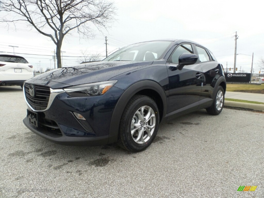 2020 CX-3 Sport AWD - Deep Crystal Blue Mica / Black photo #3