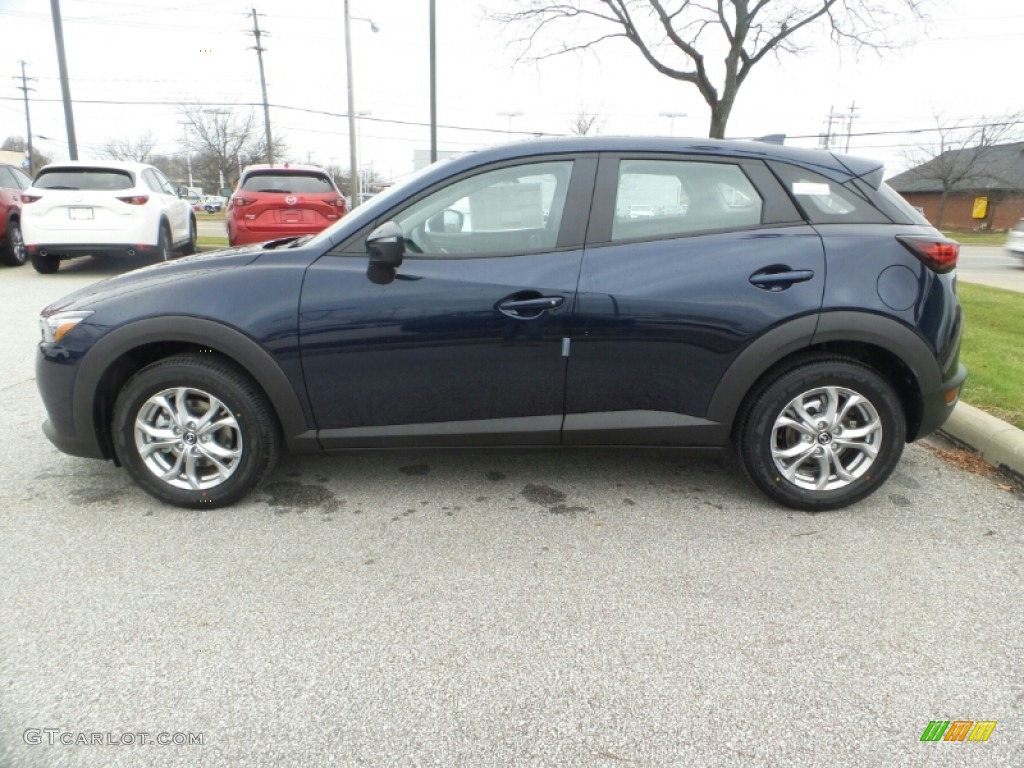 2020 CX-3 Sport AWD - Deep Crystal Blue Mica / Black photo #4