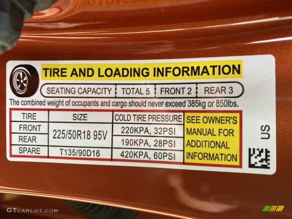 2020 Honda HR-V Sport AWD Info Tag Photos