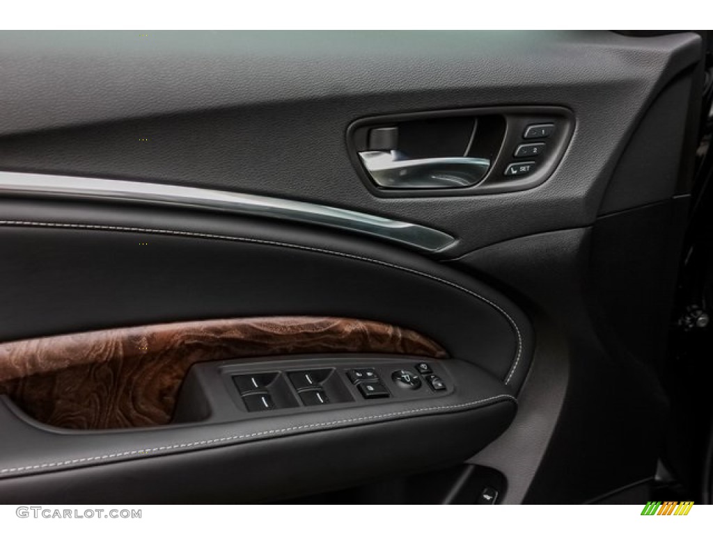 2020 Acura MDX Advance AWD Ebony Door Panel Photo #136794665