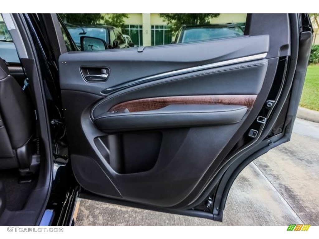 2020 Acura MDX Advance AWD Ebony Door Panel Photo #136794890