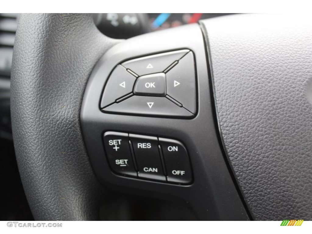 2020 Ford Ranger XL SuperCrew Ebony Steering Wheel Photo #136797842