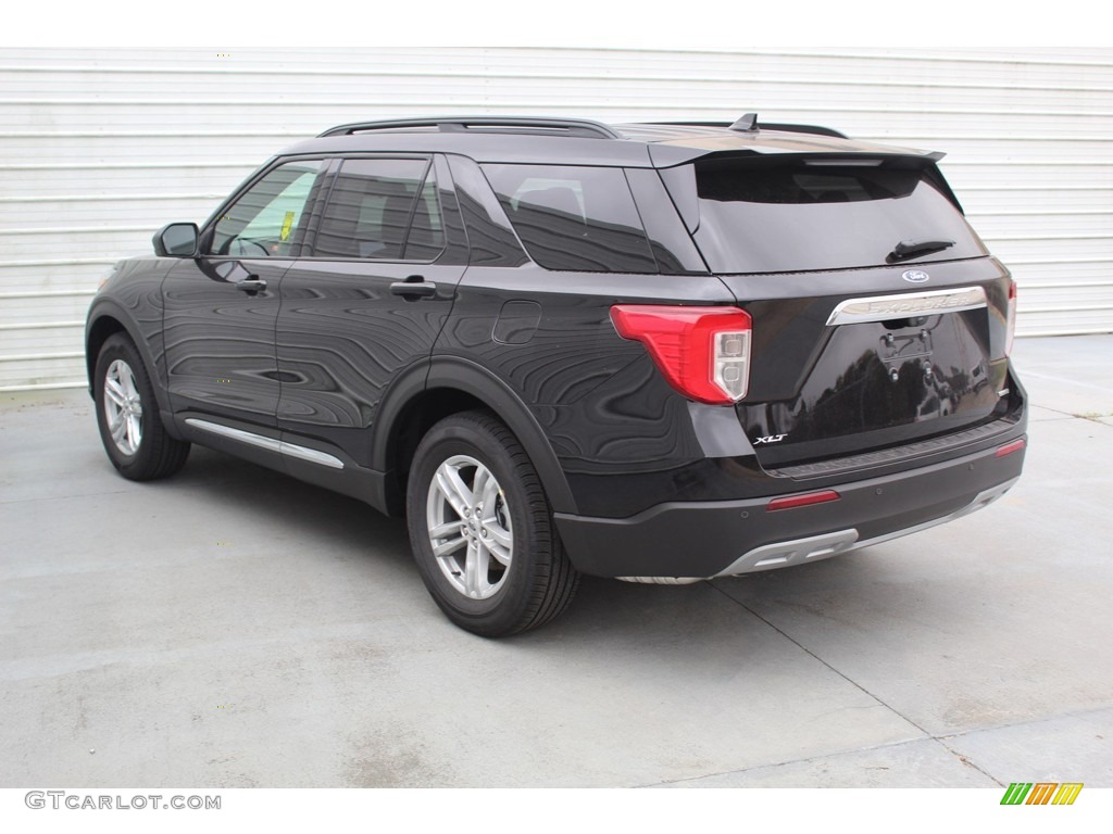 2020 Explorer XLT - Agate Black Metallic / Ebony photo #7