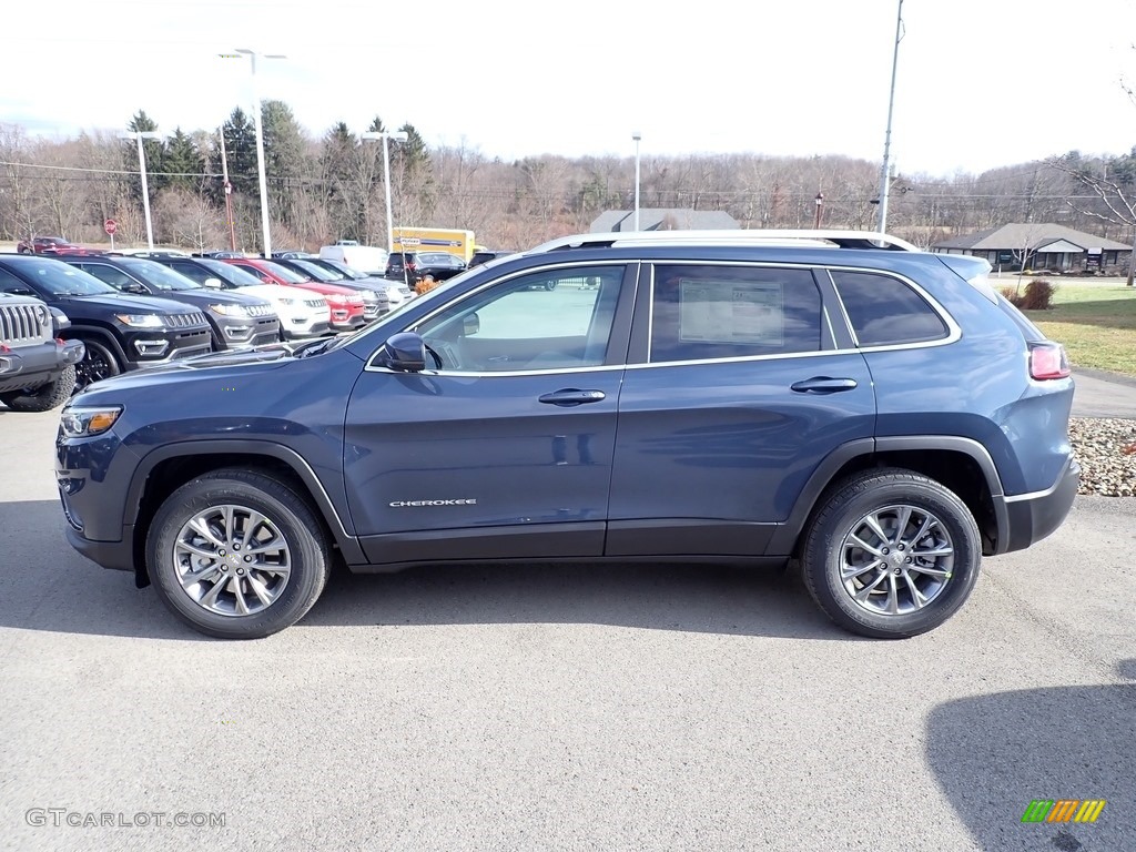 2020 Cherokee Latitude Plus 4x4 - Blue Shade Pearl / Ski Gray/Black photo #2