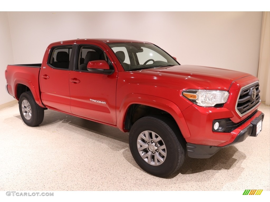 2019 Tacoma SR5 Double Cab 4x4 - Barcelona Red Metallic / Cement Gray photo #1