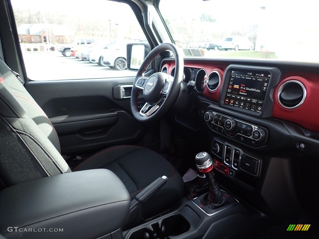 2020 Jeep Wrangler Rubicon 4x4 Black Dashboard Photo #136800785