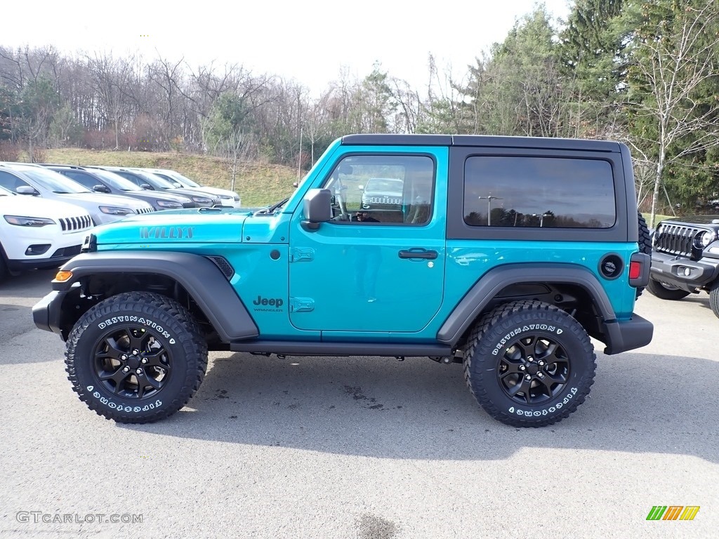 Bikini Pearl 2020 Jeep Wrangler Willys 4x4 Exterior Photo #136802999