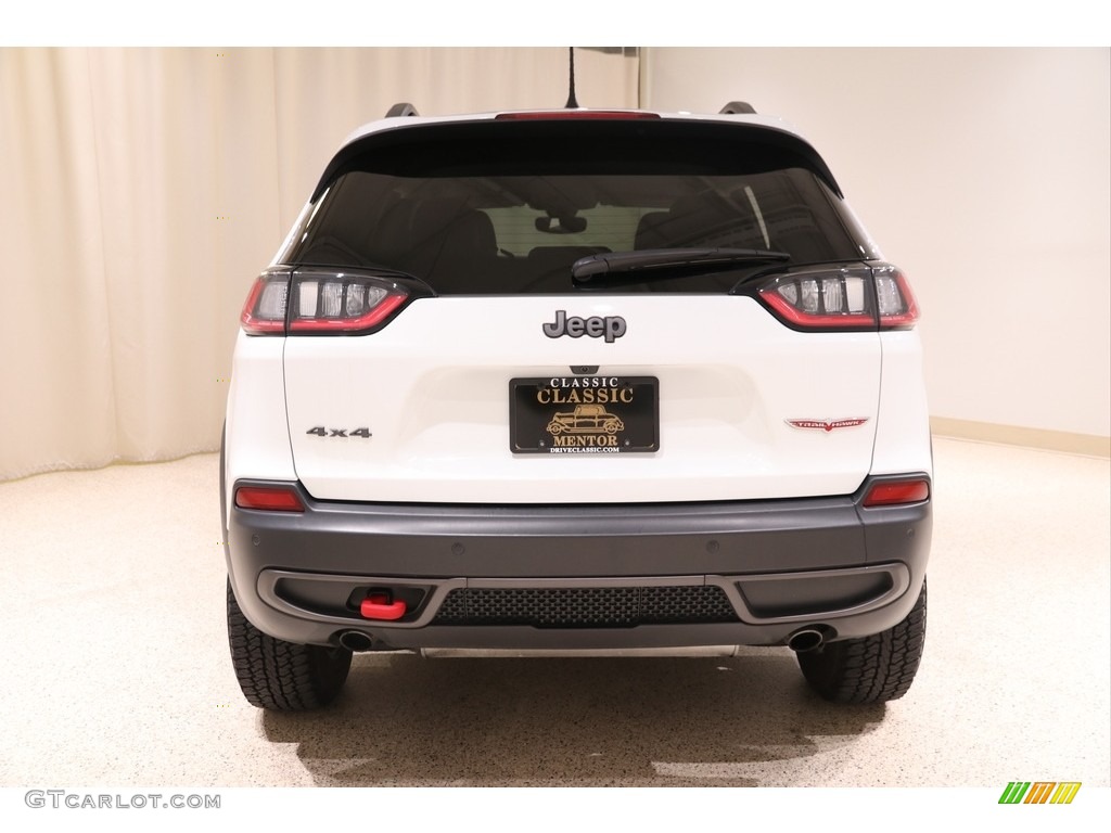 2019 Cherokee Trailhawk 4x4 - Bright White / Black photo #20