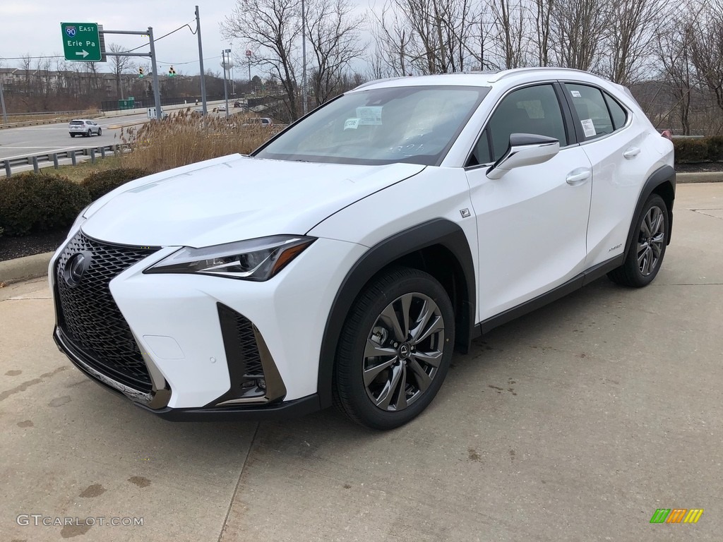 Ultra White 2020 Lexus UX 250h F Sport AWD Exterior Photo #136804580