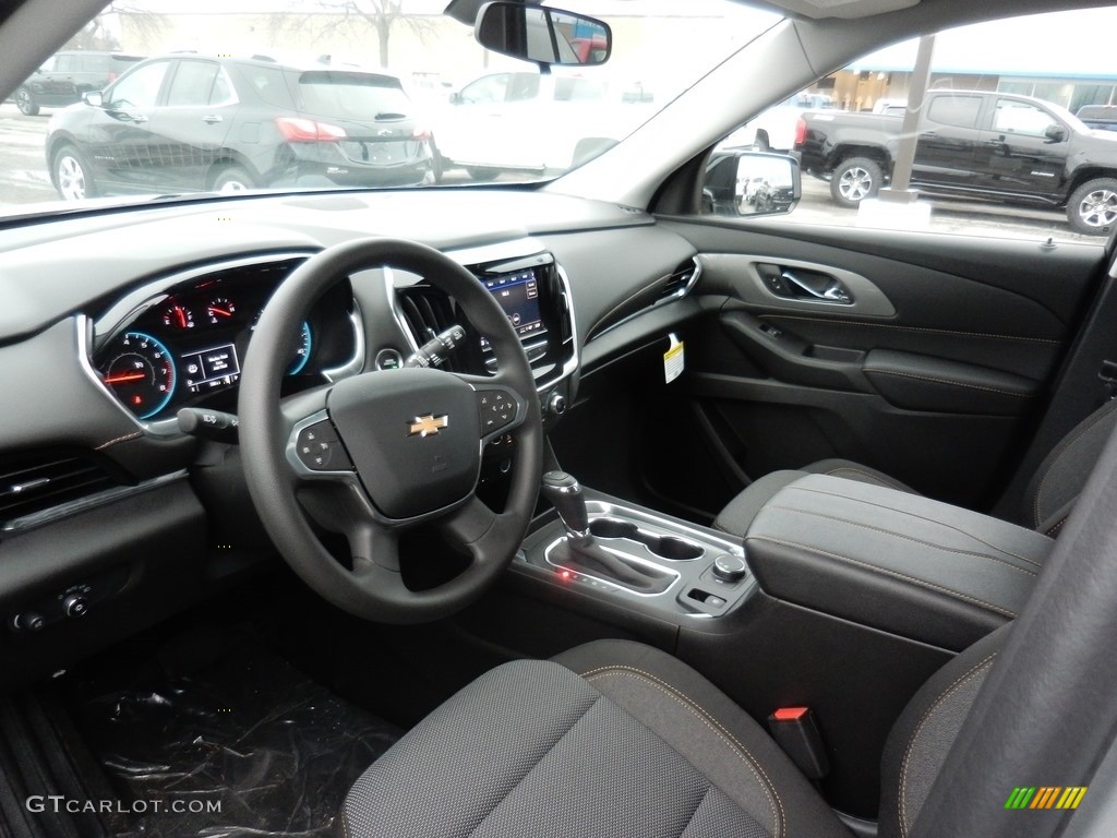Jet Black Interior 2020 Chevrolet Traverse LS Photo #136804723