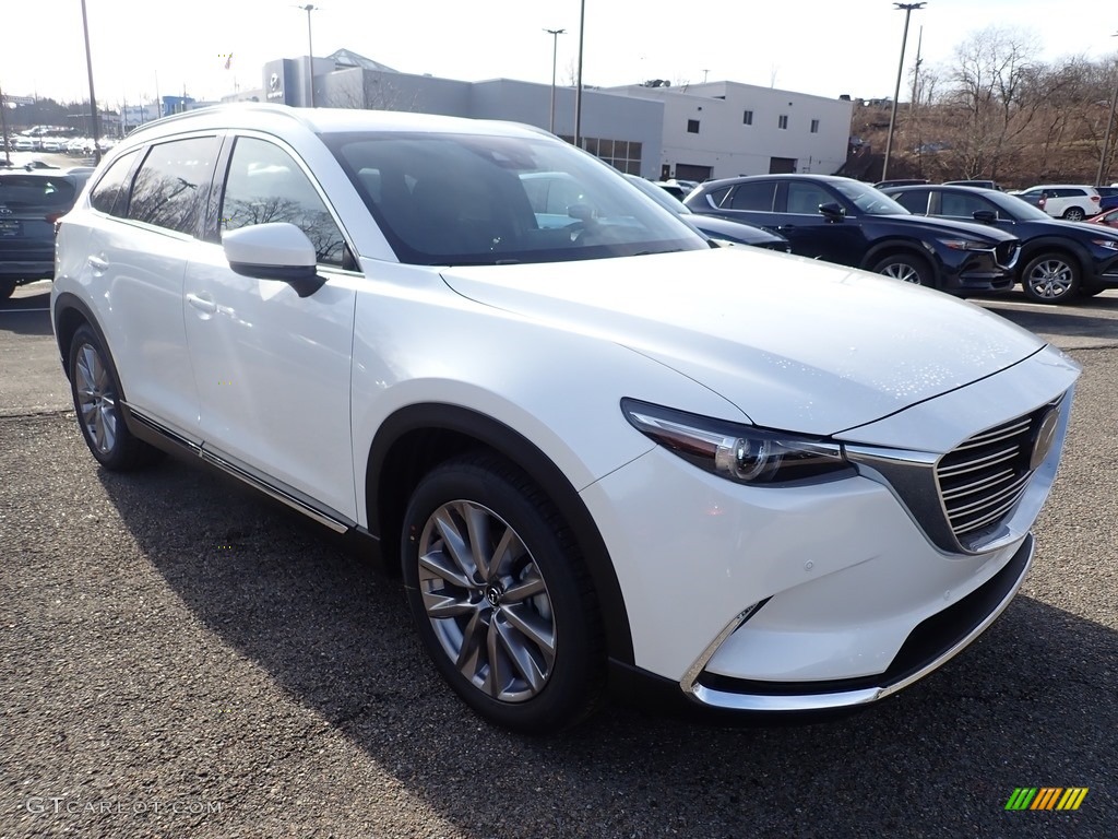 2020 CX-9 Grand Touring AWD - Snowflake White Pearl Mica / Black photo #3