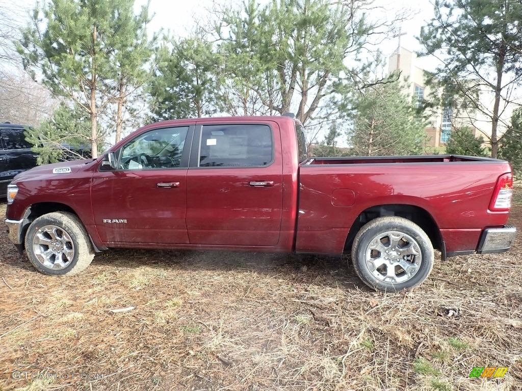 2020 1500 Big Horn Crew Cab 4x4 - Delmonico Red Pearl / Black/Diesel Gray photo #2