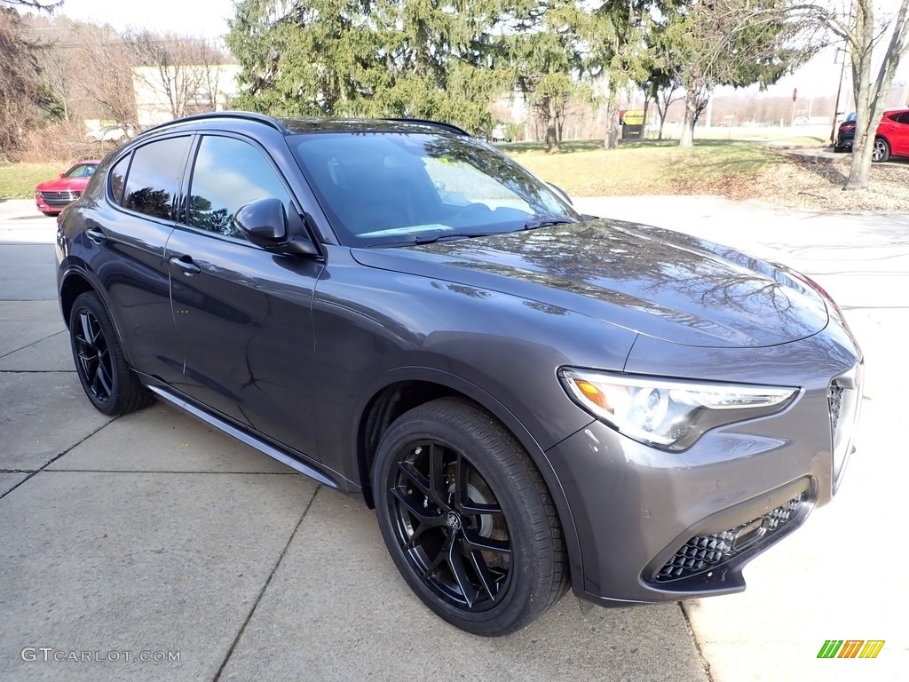 Vesuvio Gray Metallic 2020 Alfa Romeo Stelvio TI Sport AWD Exterior Photo #136807982