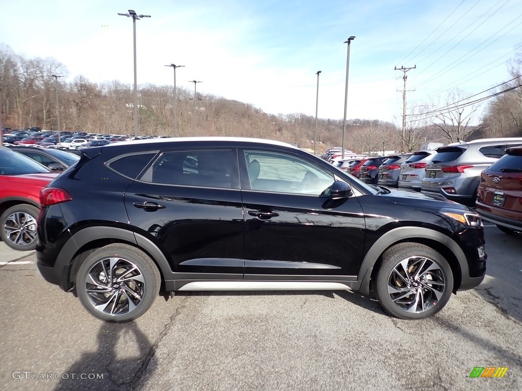 Black Noir Pearl 2020 Hyundai Tucson Sport AWD Exterior Photo #136808453
