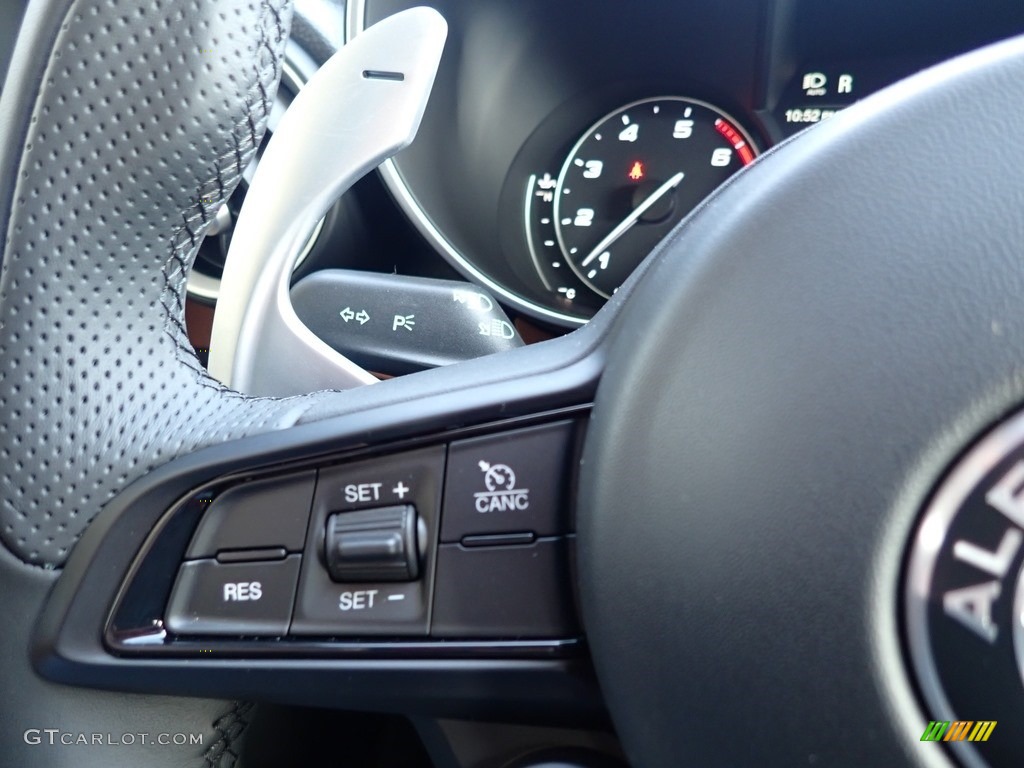 2020 Alfa Romeo Giulia AWD Black/Tan Steering Wheel Photo #136808669