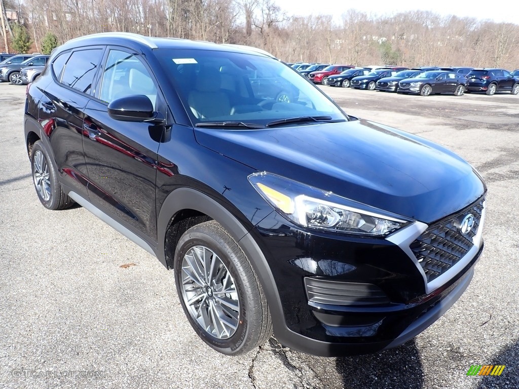 Black Noir Pearl 2020 Hyundai Tucson SEL AWD Exterior Photo #136808777