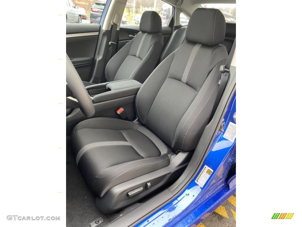 2020 Civic EX Sedan - Aegean Blue Metallic / Black photo #14