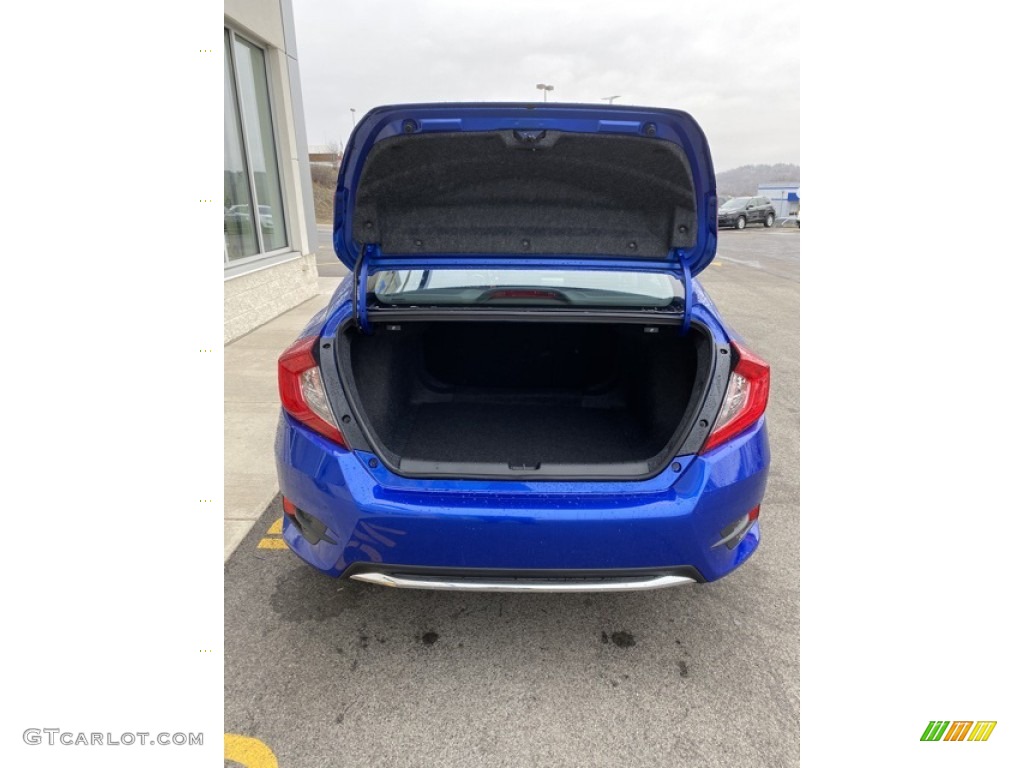 2020 Civic EX Sedan - Aegean Blue Metallic / Black photo #20