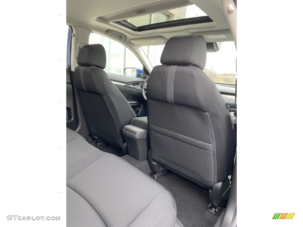 2020 Civic EX Sedan - Aegean Blue Metallic / Black photo #22