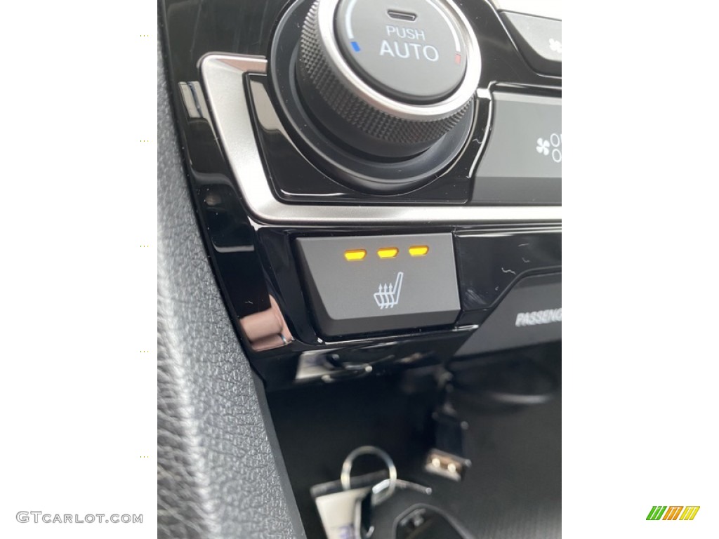 2020 Civic EX Sedan - Aegean Blue Metallic / Black photo #33