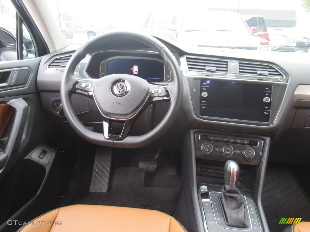 2019 Tiguan SEL - Deep Black Pearl / Golden Oak/Black photo #15