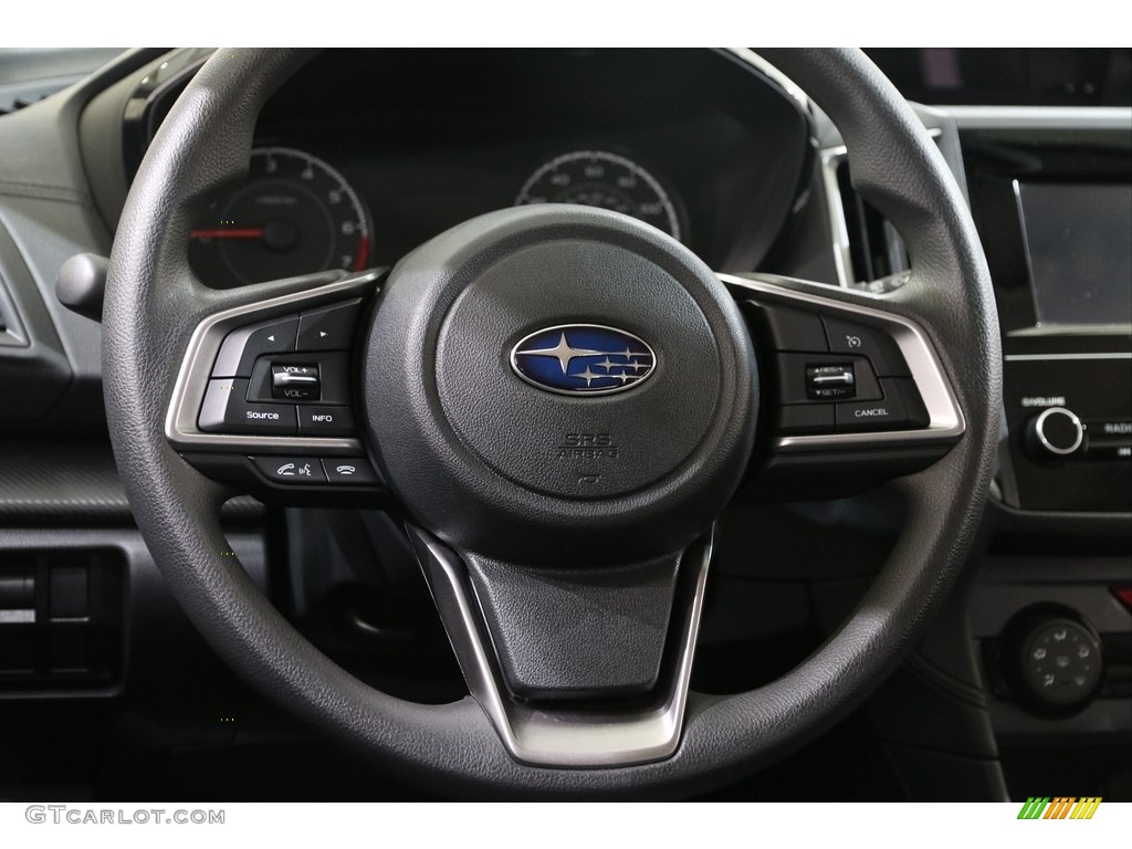 2019 Subaru Impreza 2.0i 5-Door Black Steering Wheel Photo #136818678