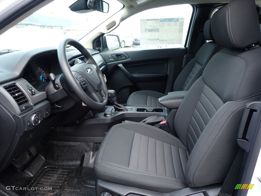 Ebony Interior 2019 Ford Ranger STX SuperCab 4x4 Photo #136819710