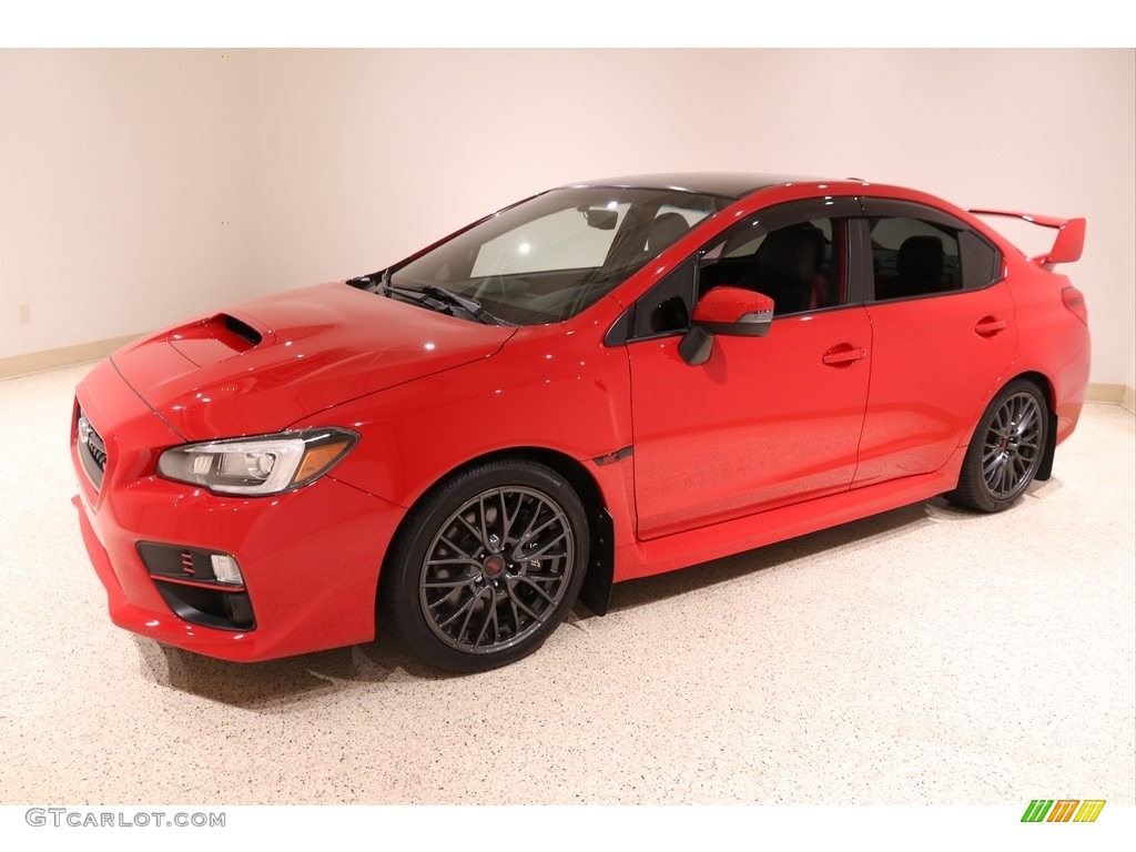 Pure Red 2017 Subaru WRX STI Exterior Photo #136820772