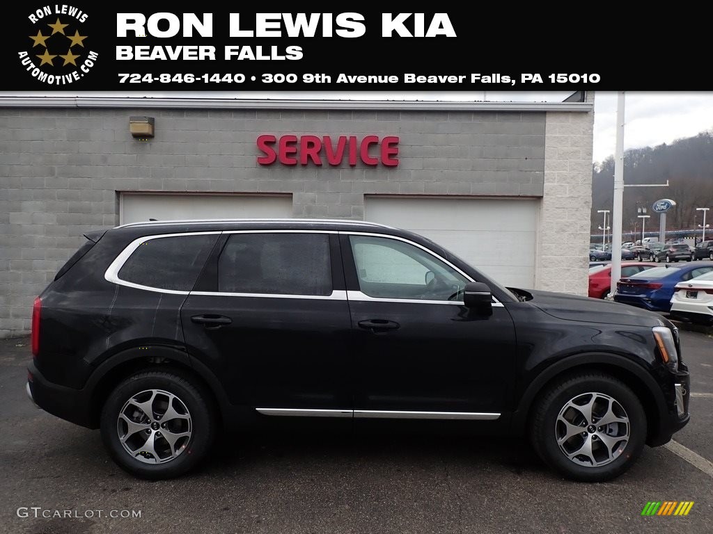 2020 Telluride EX AWD - Ebony Black / Black photo #1