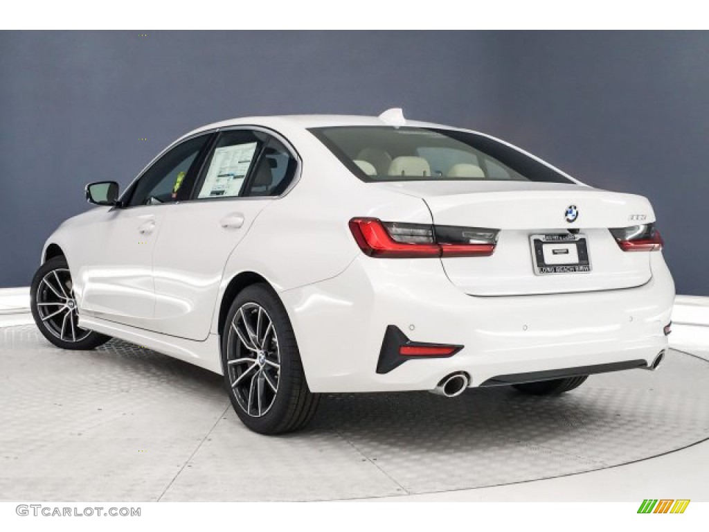 2019 3 Series 330i Sedan - Mineral White Metallic / Venetian Beige photo #2