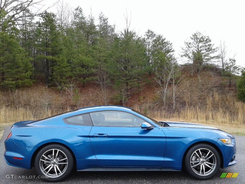 2017 Mustang Ecoboost Coupe - Lightning Blue / Ebony photo #5