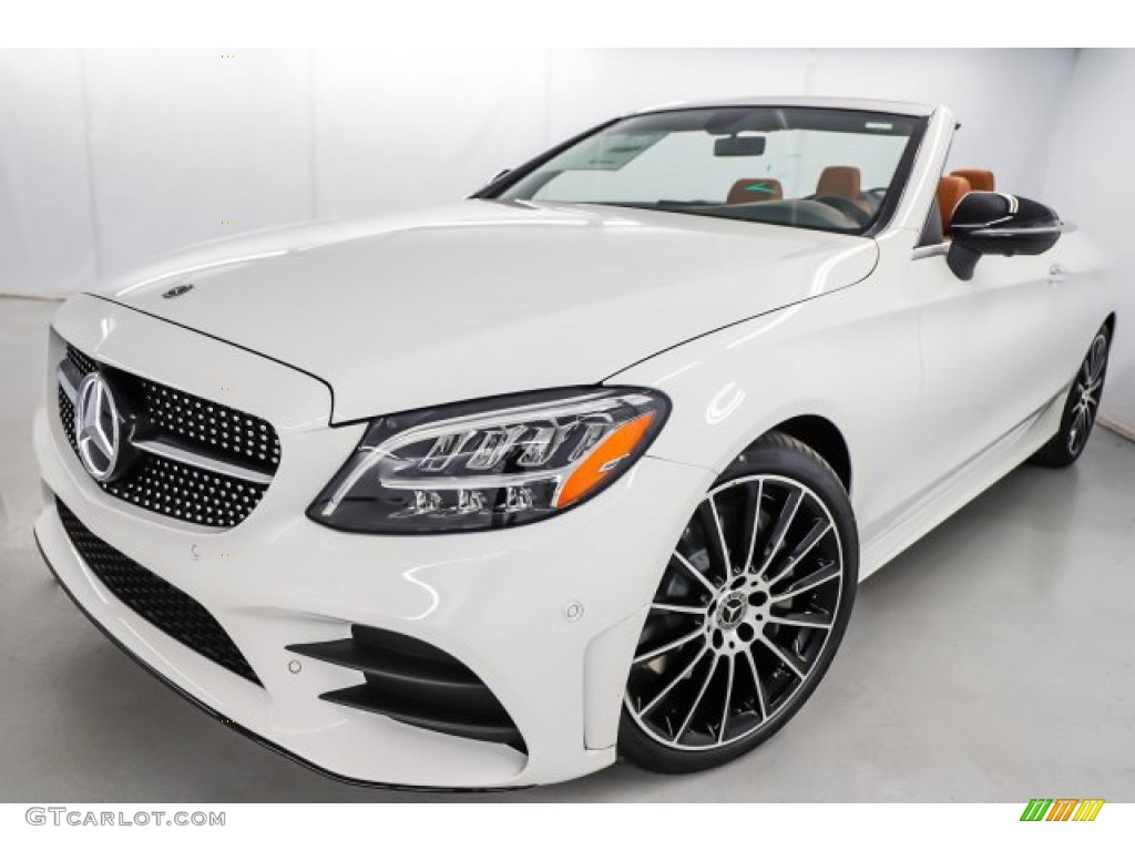 2020 C 300 Cabriolet - Polar White / Saddle Brown/Black photo #7