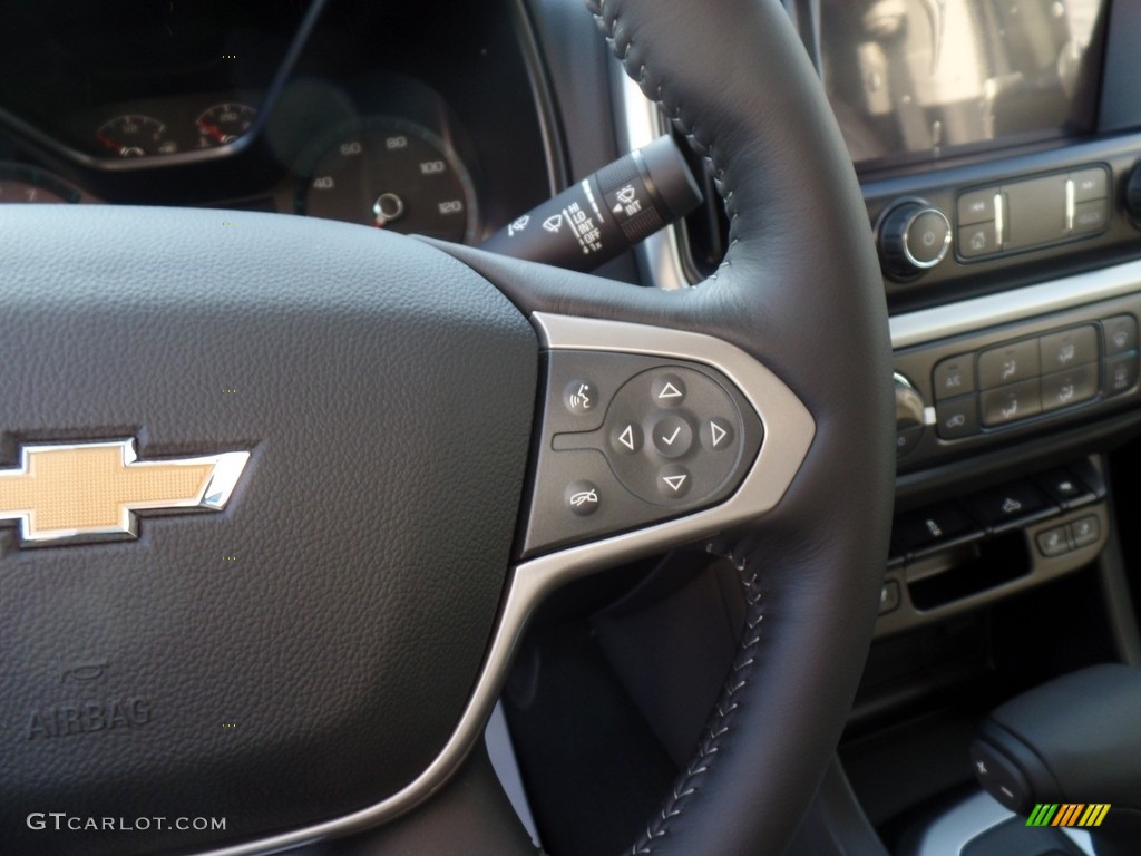 2020 Chevrolet Colorado LT Crew Cab 4x4 Jet Black Steering Wheel Photo #136827235
