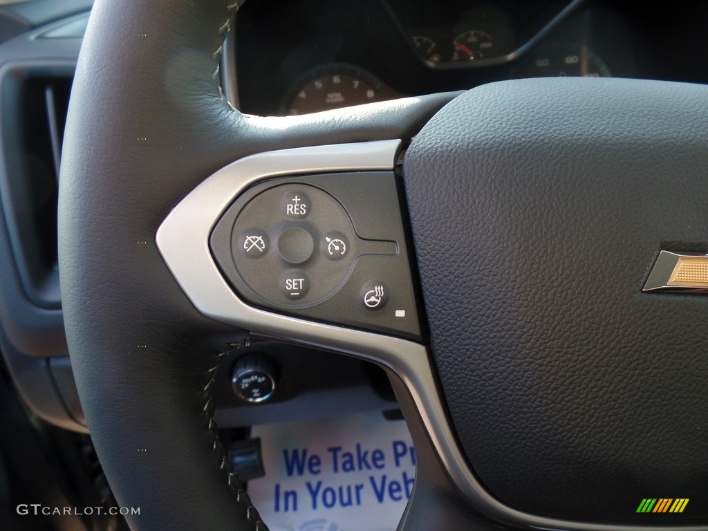 2020 Chevrolet Colorado LT Crew Cab 4x4 Jet Black Steering Wheel Photo #136827262