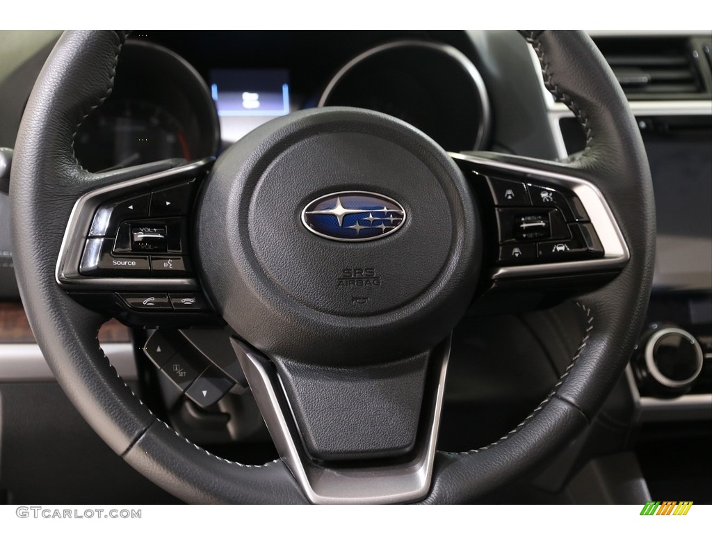 2019 Subaru Outback 2.5i Limited Slate Black Steering Wheel Photo #136827325