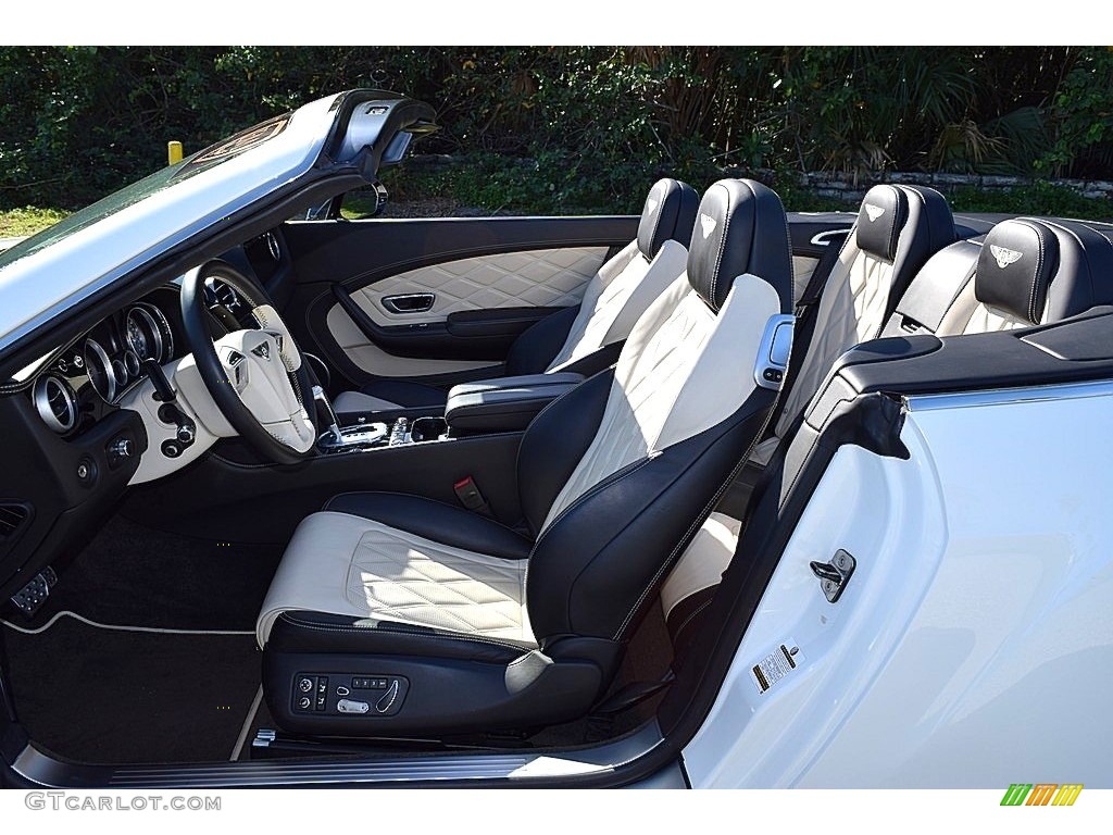 White/Black Interior 2015 Bentley Continental GT V8 S Convertible Photo #136827382