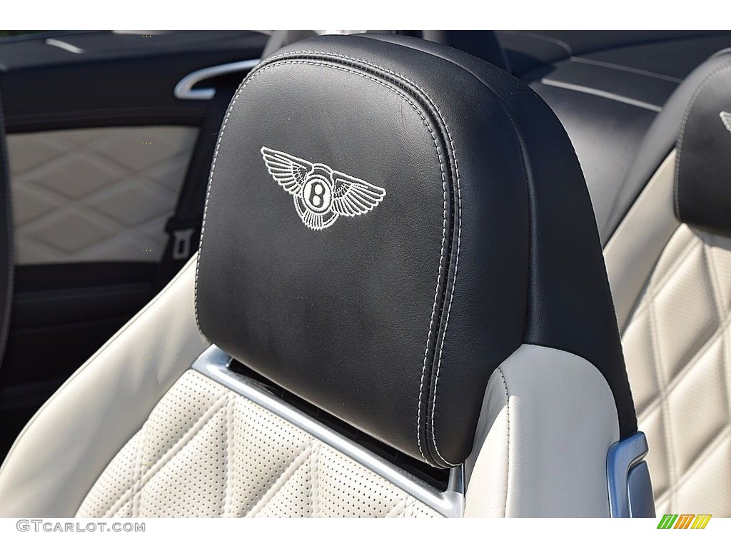 White/Black Interior 2015 Bentley Continental GT V8 S Convertible Photo #136827498