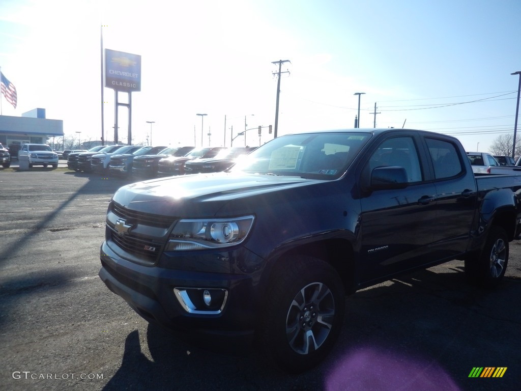 2020 Colorado Z71 Crew Cab 4x4 - Pacific Blue Metallic / Jet Black photo #1