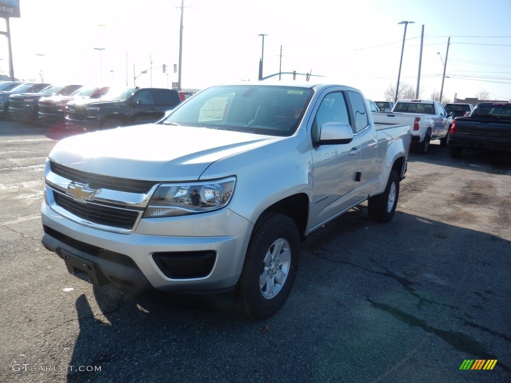 2020 Colorado WT Extended Cab 4x4 - Silver Ice Metallic / Ash Gray/Jet Black photo #1