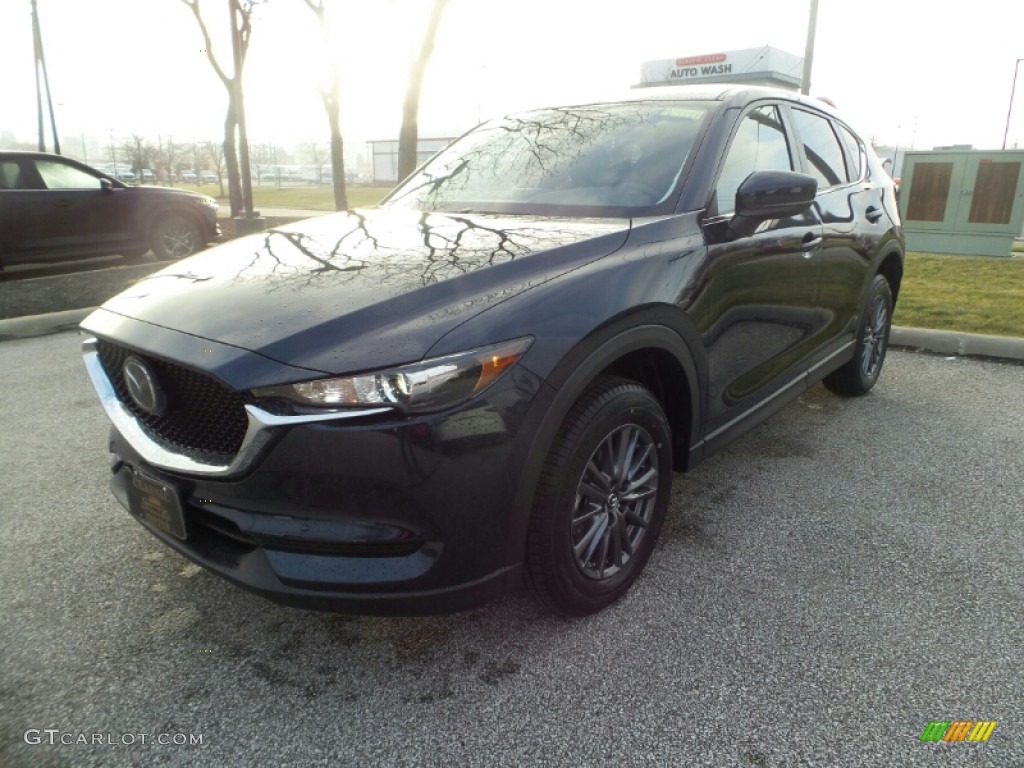 2020 CX-5 Touring AWD - Deep Crystal Blue Mica / Black photo #1