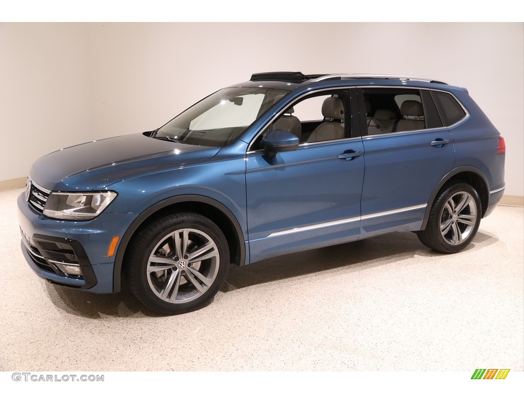 Blue Silk Metallic 2019 Volkswagen Tiguan SEL R-Line 4MOTION Exterior Photo #136833298