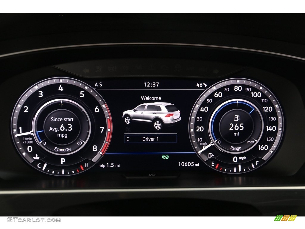 2019 Volkswagen Tiguan SEL R-Line 4MOTION Gauges Photo #136833400