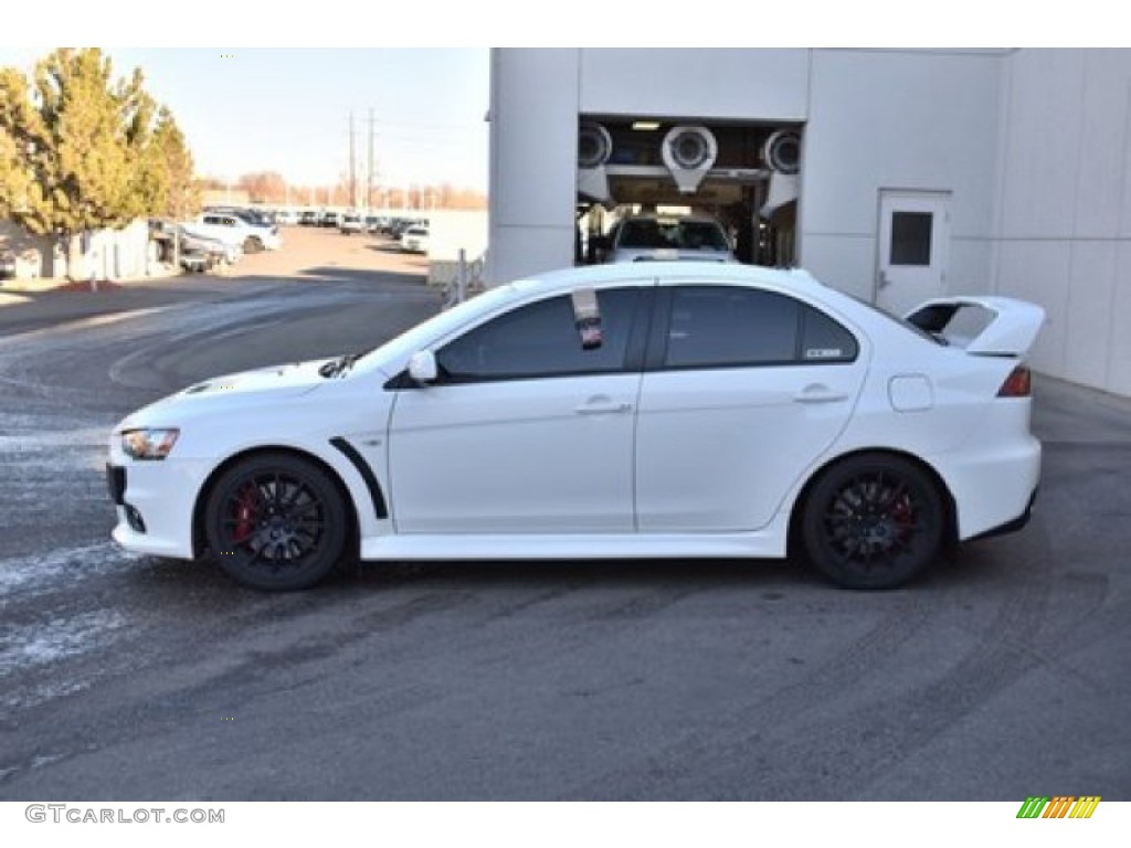2013 Lancer Evolution GSR - Wicked White / Black photo #3