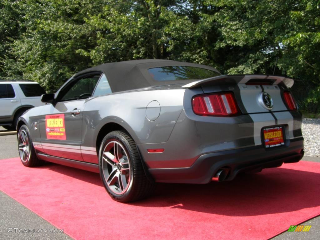 2010 Mustang Shelby GT500 Convertible - Sterling Grey Metallic / Charcoal Black/Silver Soho photo #7